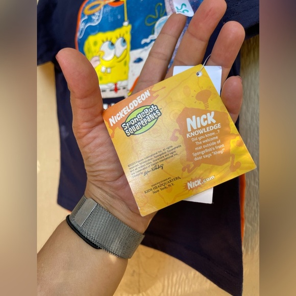 Y2K deadstock sponge bob square pants 2 piece set size 4 - Picture 2 of 4